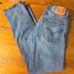 Levis WorkWear Fit Jeans Mens 36x34 Blue Original Fit Straight Denim